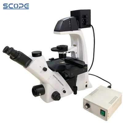 Microscop biologic inversat 40X-400X pentru laborator